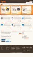 How root.lu looks like on a mobile device such as an iPhone.