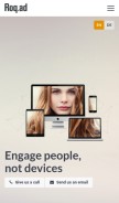How roq.ad looks like on a mobile device such as an iPhone.