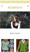 How rosenova.com looks like on a mobile device such as an iPhone.