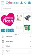 How roseoubleu.fr looks like on a mobile device such as an iPhone.