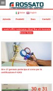 How rossatogroup.com looks like on a mobile device such as an iPhone.