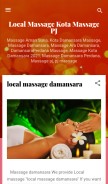 How rossesmassageamansuria.blogspot.com looks like on a mobile device such as an iPhone.