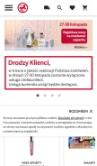How rossmann.pl looks like on a mobile device such as an iPhone.