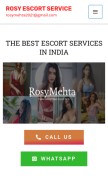 How rosymehta.com looks like on a mobile device such as an iPhone.