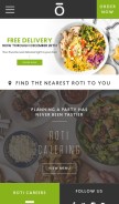 How roti.com looks like on a mobile device such as an iPhone.