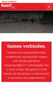 How routit.nl looks like on a mobile device such as an iPhone.