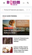 How roxim.com.br looks like on a mobile device such as an iPhone.