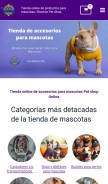 How roxmar.pet looks like on a mobile device such as an iPhone.