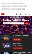How royalalberthall.com looks like on a mobile device such as an iPhone.