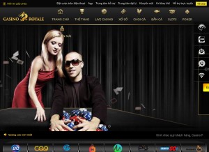How royale88.net looks like on a tablet such as an iPad.