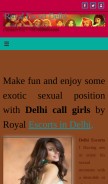 How royalescortdelhi.in looks like on a mobile device such as an iPhone.