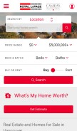 How royallepage.ca looks like on a mobile device such as an iPhone.