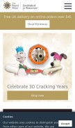 How royalmint.com looks like on a mobile device such as an iPhone.