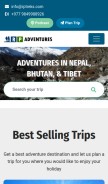How rptreks.com looks like on a mobile device such as an iPhone.