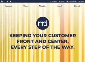 How rrd.com looks like on a tablet such as an iPad.