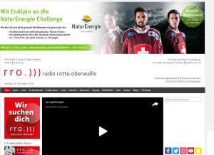 How rro.ch looks like on a tablet such as an iPad.