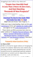How rsstop10.com looks like on a mobile device such as an iPhone.