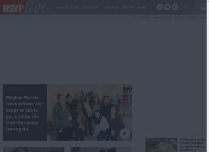 How rsvplive.ie looks like on a tablet such as an iPad.