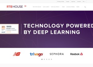 How rtbhouse.com looks like on a tablet such as an iPad.