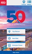 How rtd-denver.com looks like on a mobile device such as an iPhone.