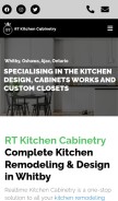 How rtkitchencabinetry.ca looks like on a mobile device such as an iPhone.