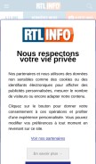 How rtl.be looks like on a mobile device such as an iPhone.