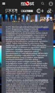 How rtlmost.hu looks like on a mobile device such as an iPhone.