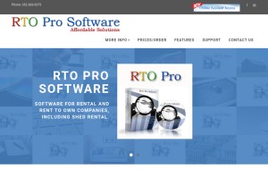 How rtopro.com looks like on a tablet such as an iPad.