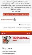 How ru.nl looks like on a mobile device such as an iPhone.