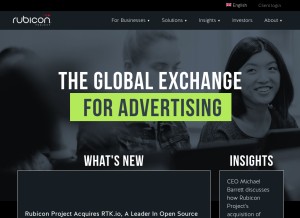 How rubiconproject.com looks like on a tablet such as an iPad.
