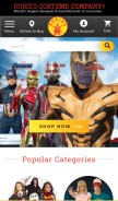 How rubies.com looks like on a mobile device such as an iPhone.