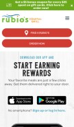 How rubios.com looks like on a mobile device such as an iPhone.