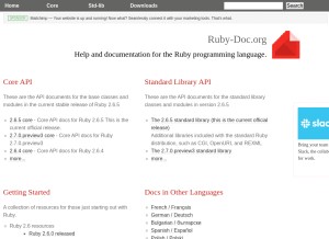 How ruby-doc.org looks like on a tablet such as an iPad.