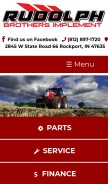How rudolphbrosinc.com looks like on a mobile device such as an iPhone.