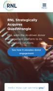 How ruffalonl.com looks like on a mobile device such as an iPhone.