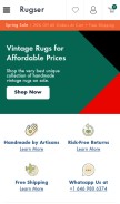 How rugser.com looks like on a mobile device such as an iPhone.