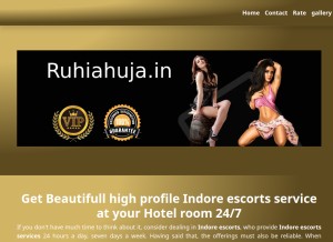 How ruhiahuja.in looks like on a tablet such as an iPad.