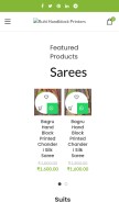 How ruhihandblockprinters.com looks like on a mobile device such as an iPhone.