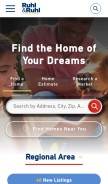 How ruhlhomes.com looks like on a mobile device such as an iPhone.