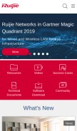 How ruijienetworks.com looks like on a mobile device such as an iPhone.