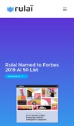 How rul.ai looks like on a mobile device such as an iPhone.