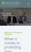 How runacres.co.nz looks like on a mobile device such as an iPhone.