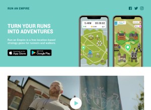 How runanempire.com looks like on a tablet such as an iPad.
