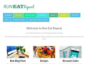 How runeatrepeat.com looks like on a tablet such as an iPad.