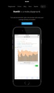 How runkit.com looks like on a mobile device such as an iPhone.