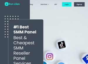 How runlikes.com looks like on a tablet such as an iPad.