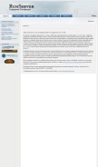 How runserver.net looks like on a mobile device such as an iPhone.