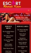 How rupali-kaur.com looks like on a mobile device such as an iPhone.