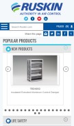 How ruskin.com looks like on a mobile device such as an iPhone.
