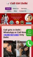 How russianescortservicesdelhi.com looks like on a mobile device such as an iPhone.